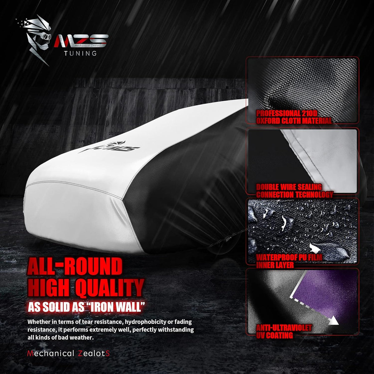 SUV Car Cover Waterproof Universal Two Tone Full Exterior S554521