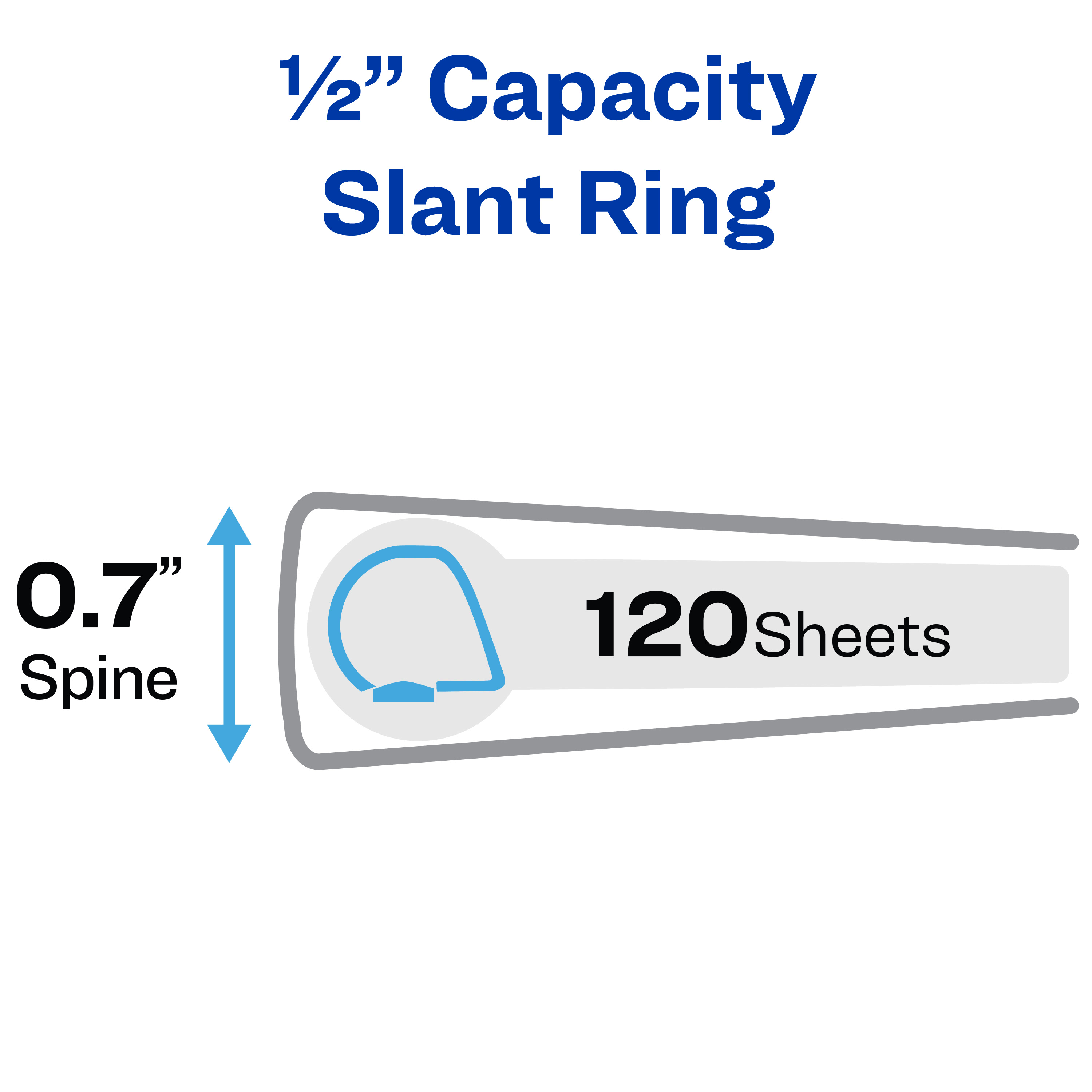 Two-Tone View Binder with Slant Rings Q4670
