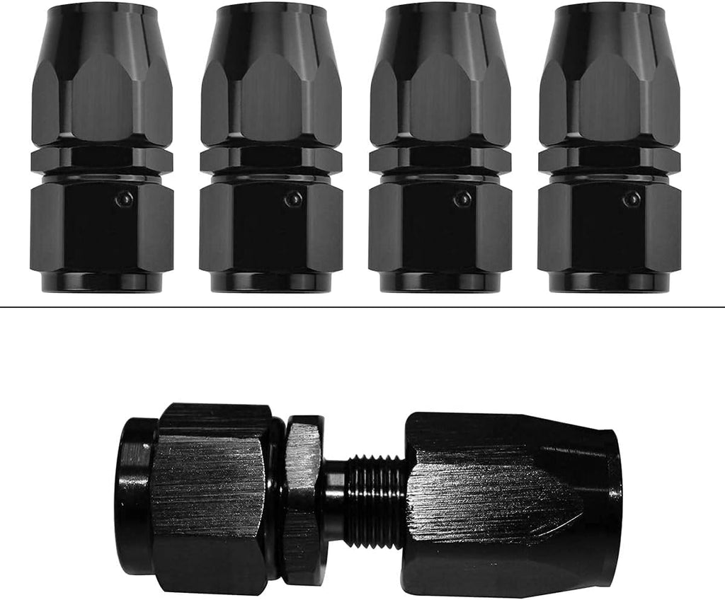3/8" Braided Stainless Steel Fuel Line Hose with 10pcs Rotary Swivel Hose Ends Kit V4366