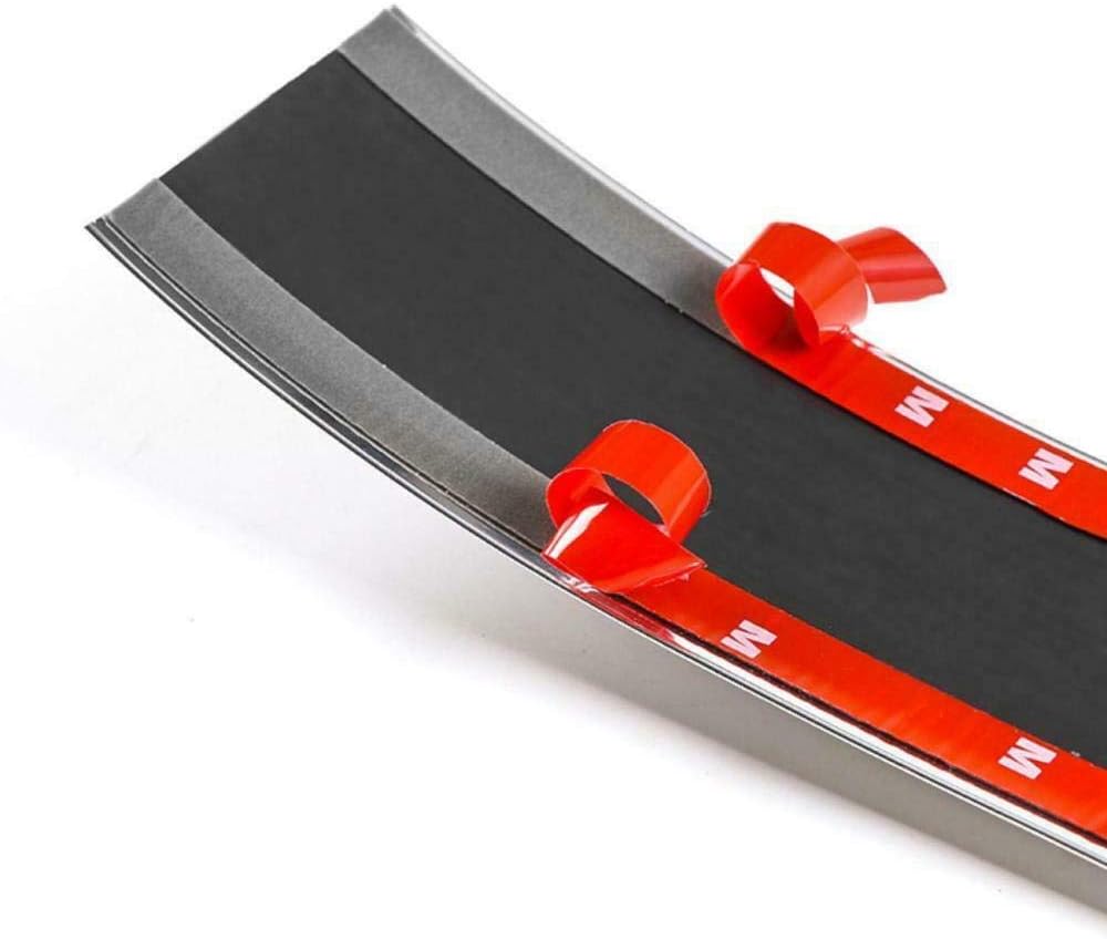 Carbon Fiber Door Sill Protector Bumper Guard Strip, Pack of 2 Q457001