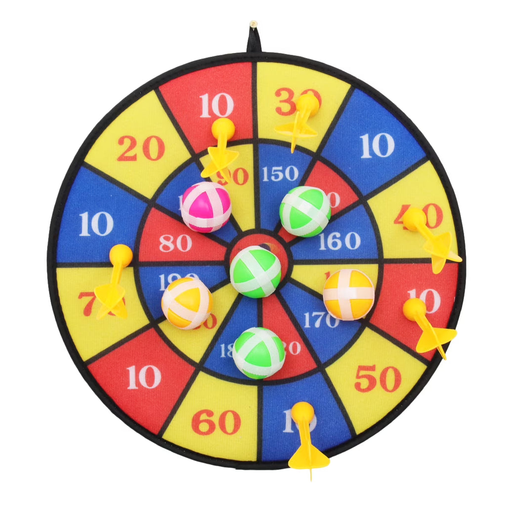 Flocking Dart Board with 4pcs Darts Dartboard Set V4963