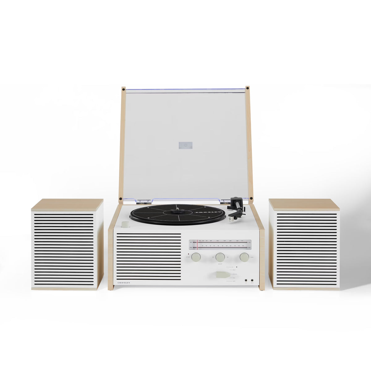 Vinyl Record Player with Speakers and Bluetooth Turntable N740