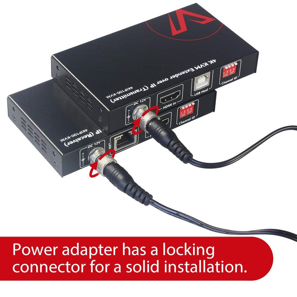 4K HDMI USB KVM Extender over Cat5e/6 up to 120M with 3 Ports USB Hub W389231