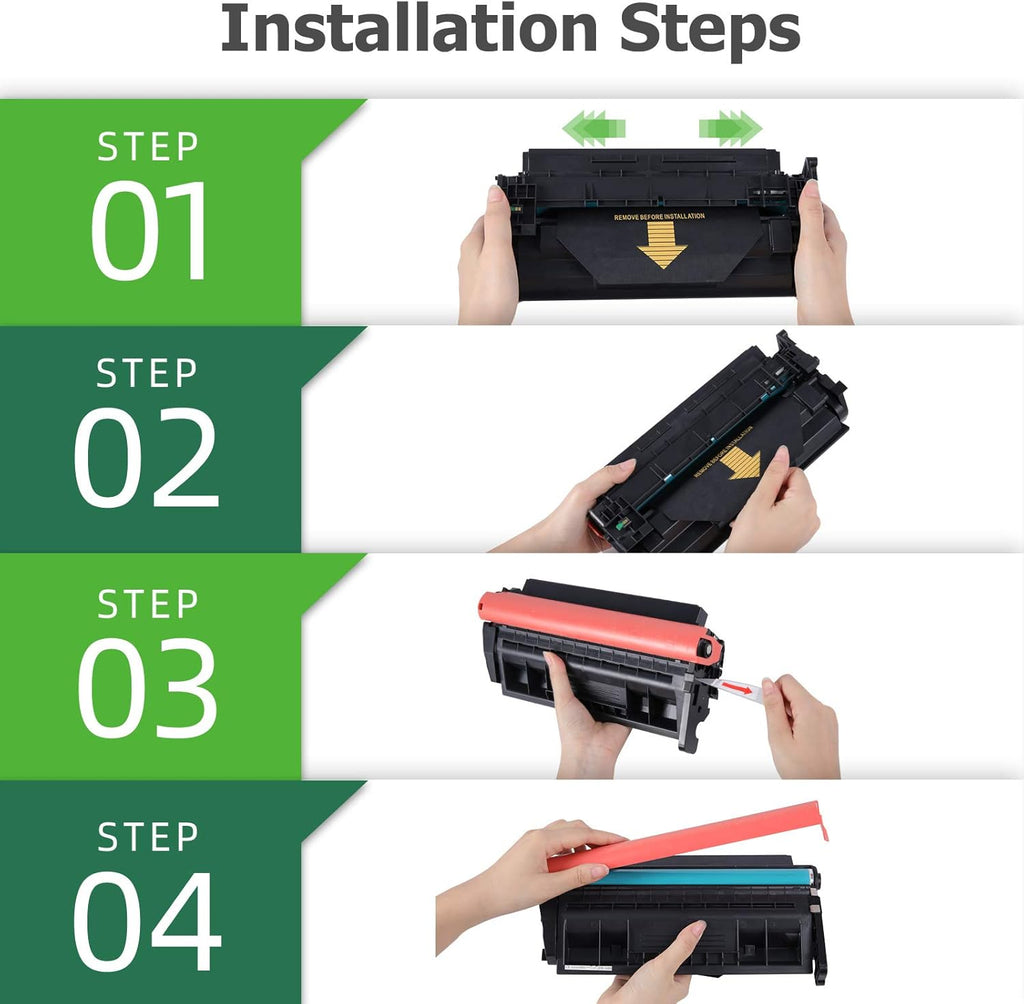 Black 4-Pack Toner Cartridge for HP Printer U667