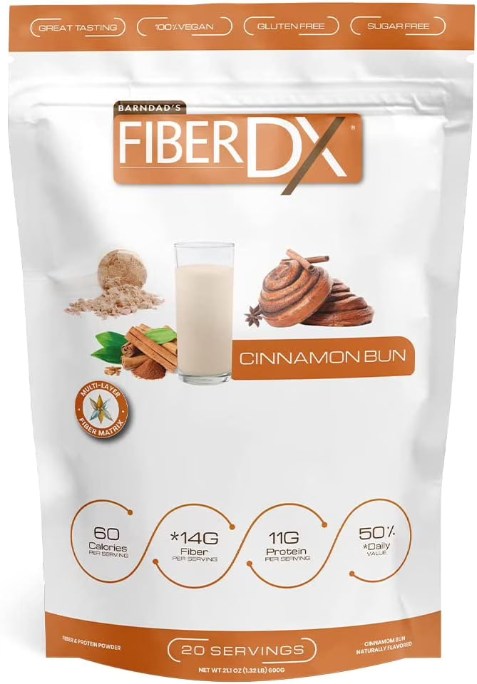 Fiber Supplement, Cinnamon Bun, 600g J3207