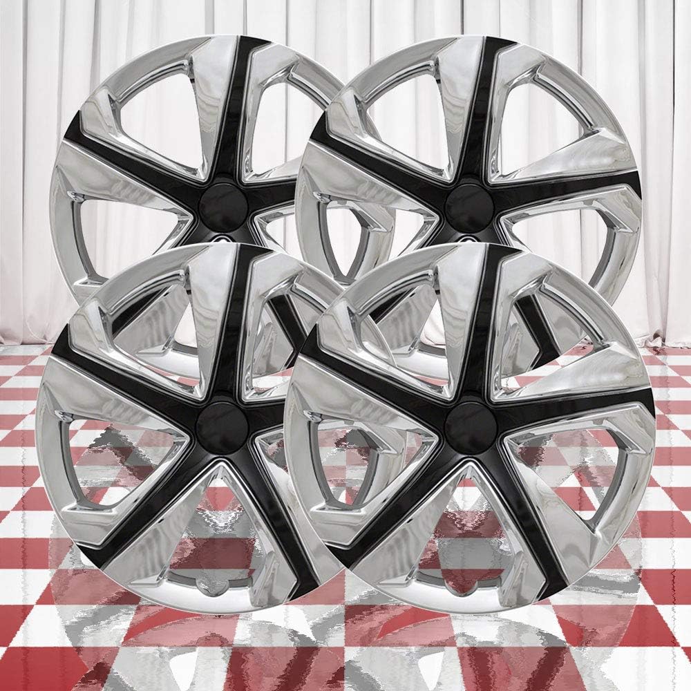 Set of 4 Chrome Silver 5 Spoke 16" Wheel Covers C177