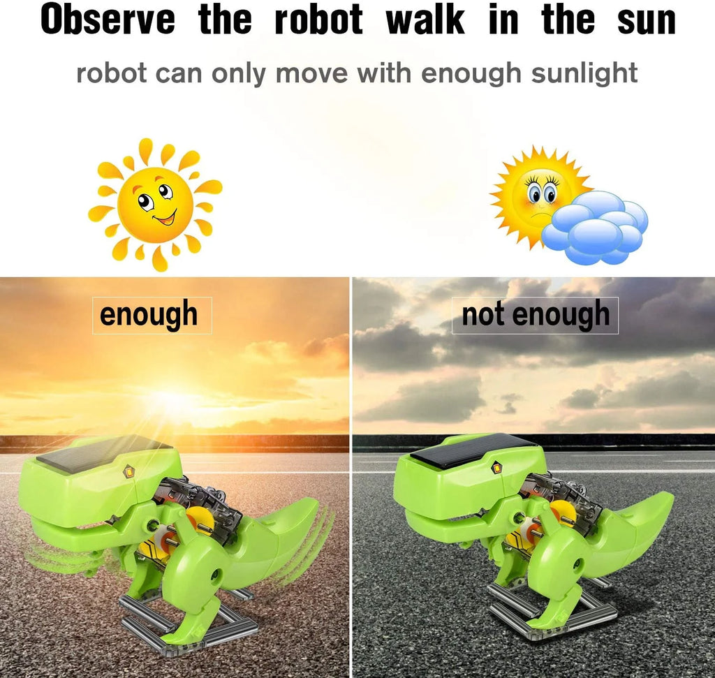Solar Robot Kit 3-in-1 DIY Dinosaurs Robot Science Kits Toys K933137