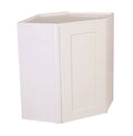 White Shaker Corner Wall Cabinet D29505
