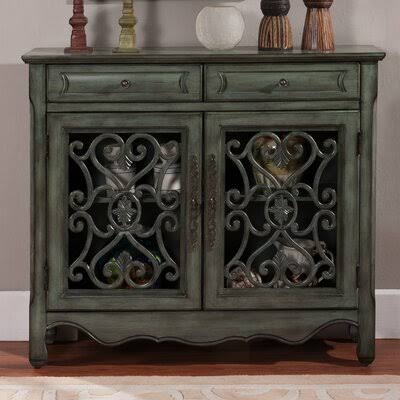 2 Door Accent Cabinet Hood Gray E45236