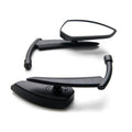 Black Universal Motorcycle Mirrors D3829