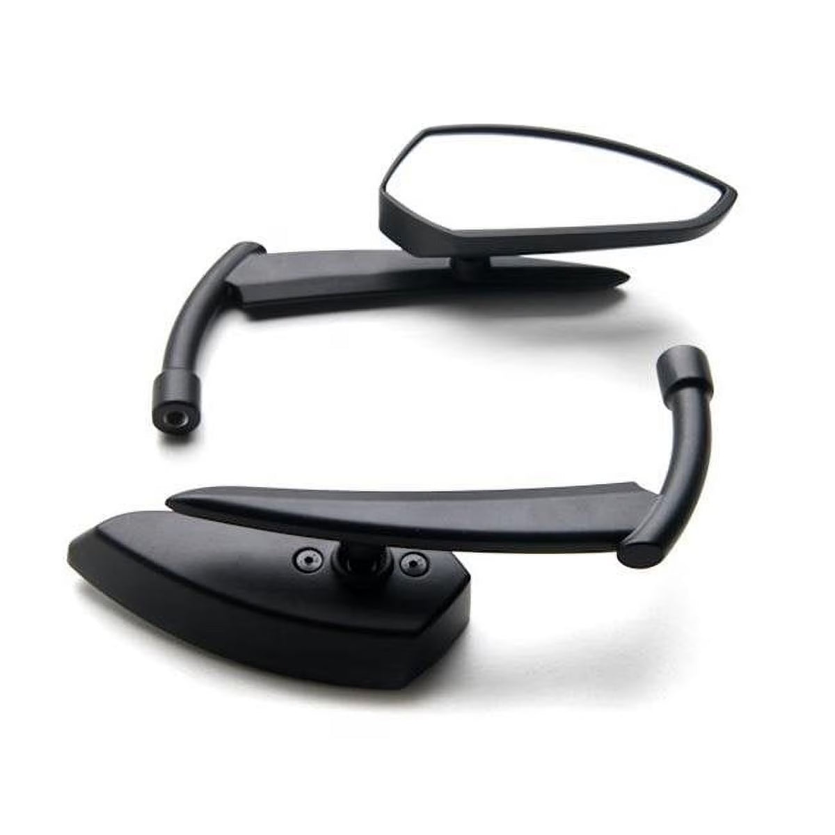 Black Universal Motorcycle Mirrors D3829
