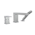 Single Handle Deck-Mount Roman Tub Filler with Hand Shower, Polished Chrome B90878