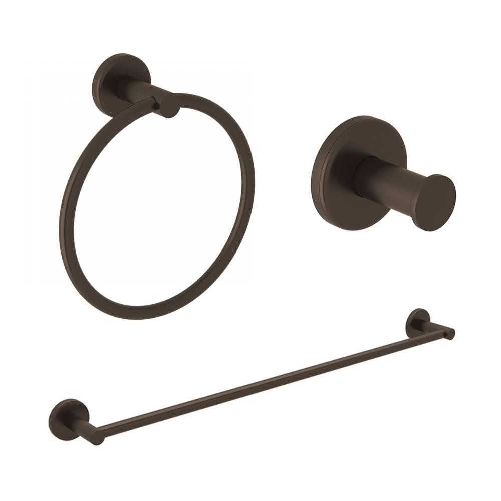 3-Piece Bathroom Accessory Kit, Tuscan Brass W16839