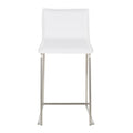 White PU Counter Stool Set of 2 T68943