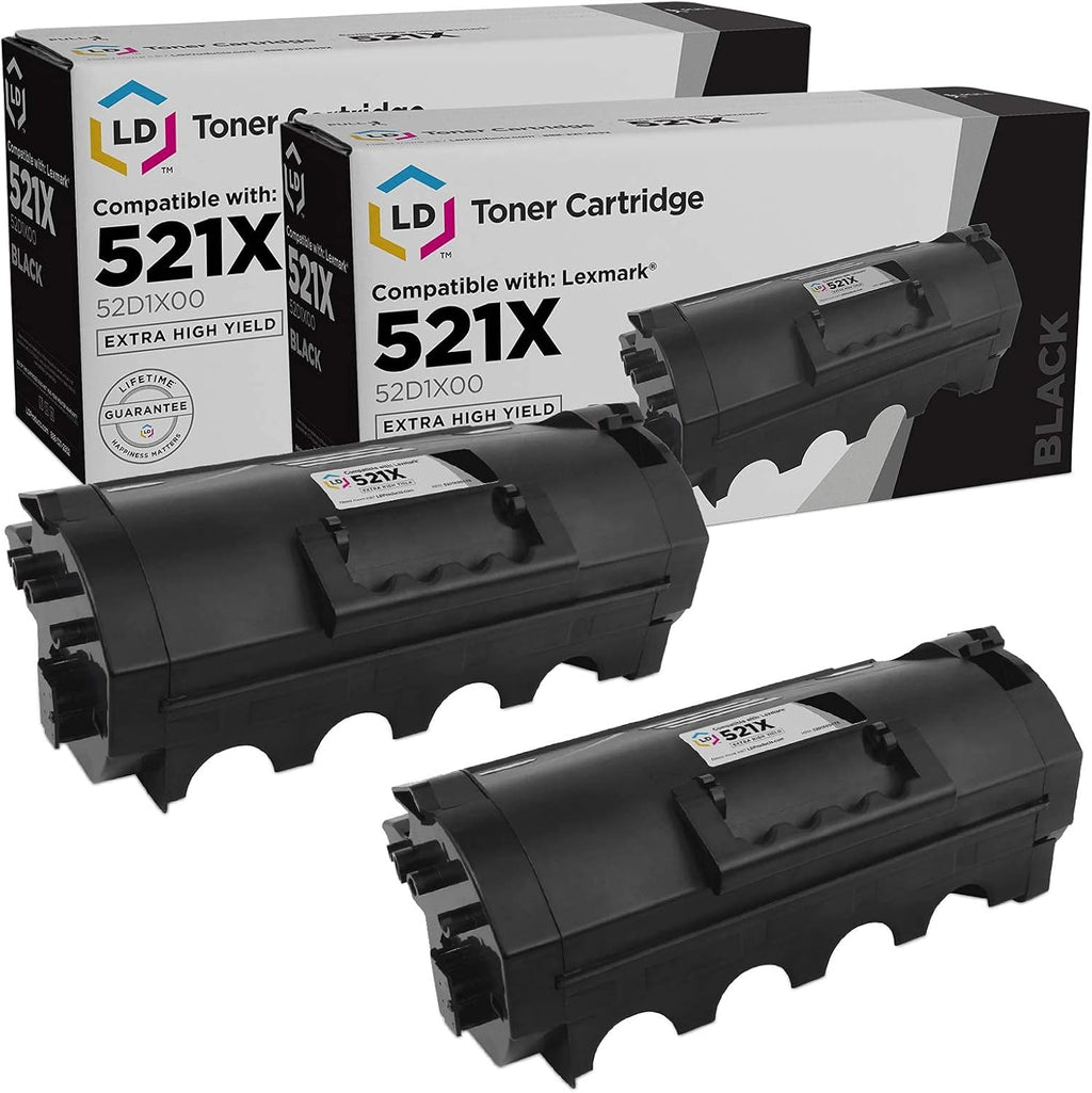 Black Extra High Yield Toner Cartridge 2-Pack F81627
