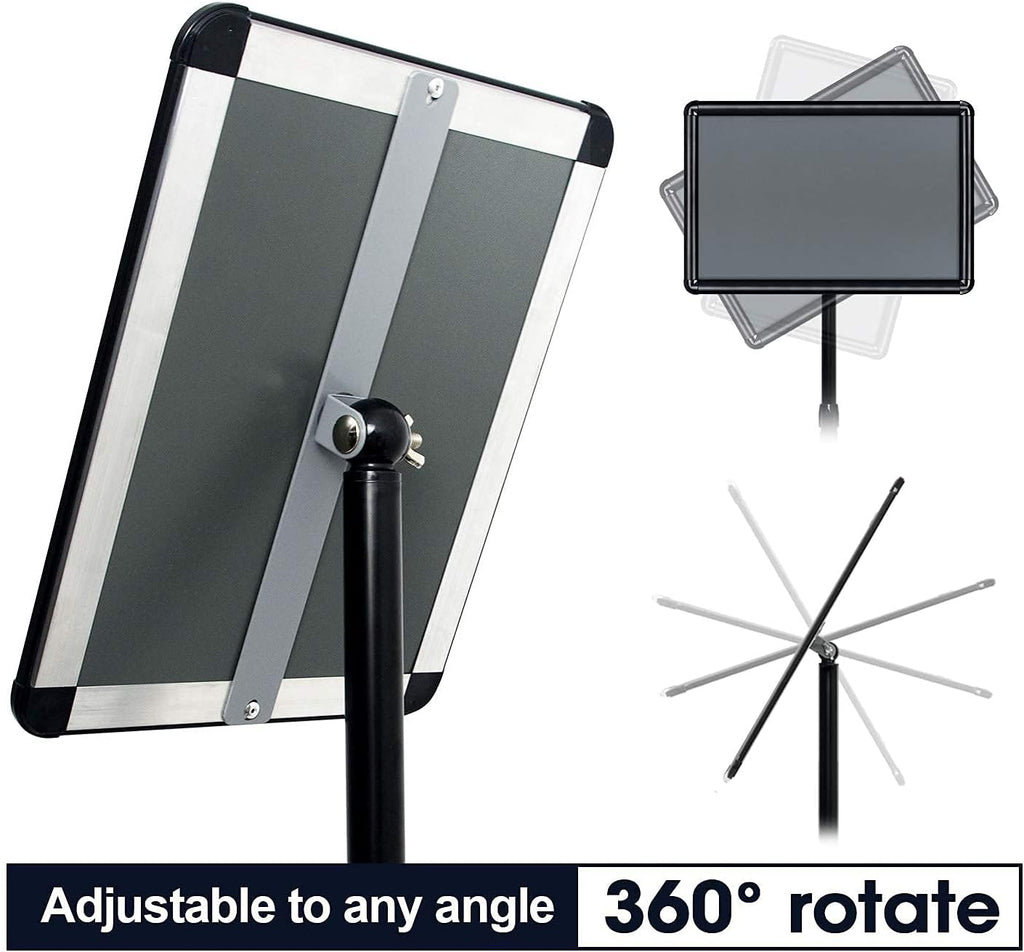 Black Pedestal Poster Stand, Pack of 2 O334956