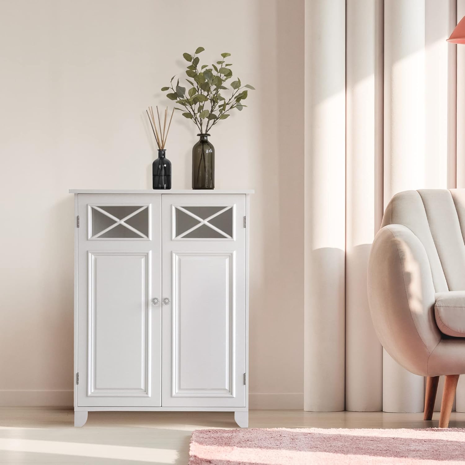 White Floor Cabinet N9202
