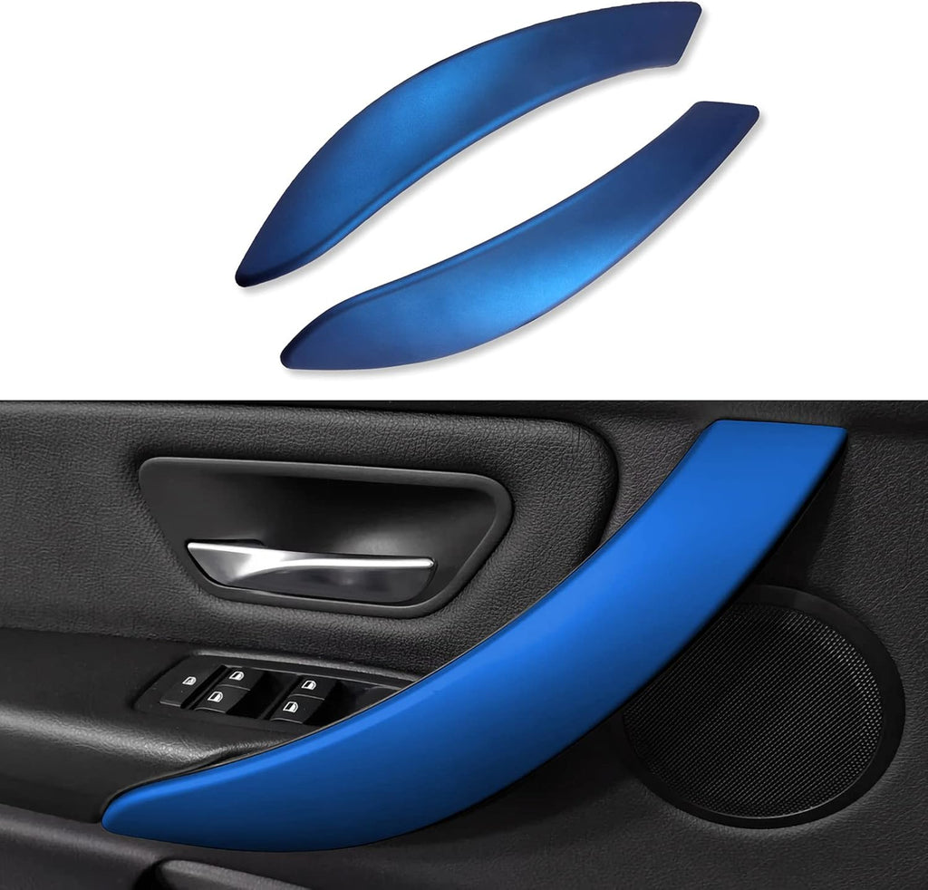 Blue ABS Car Sticker Decal Multimedia Panel Frame Trim Cover F956460