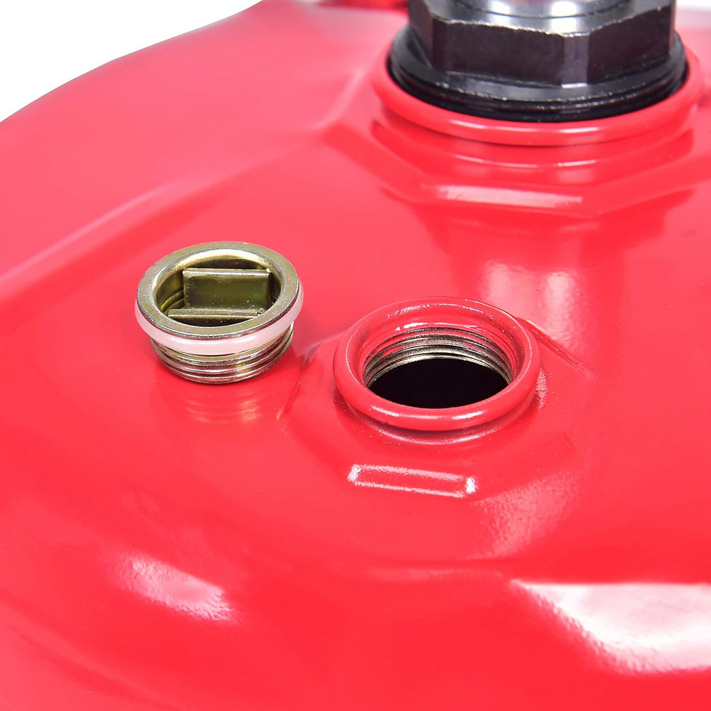 Red Steel 5 Gallon Portable Oil Drain N8473
