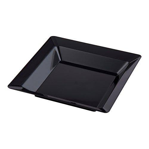 Square Plastic Plate Seagreen 4.25 Inches 100 Count Box R474281