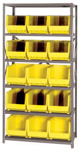 Black 15 Bins Bin Shelving Unit X984