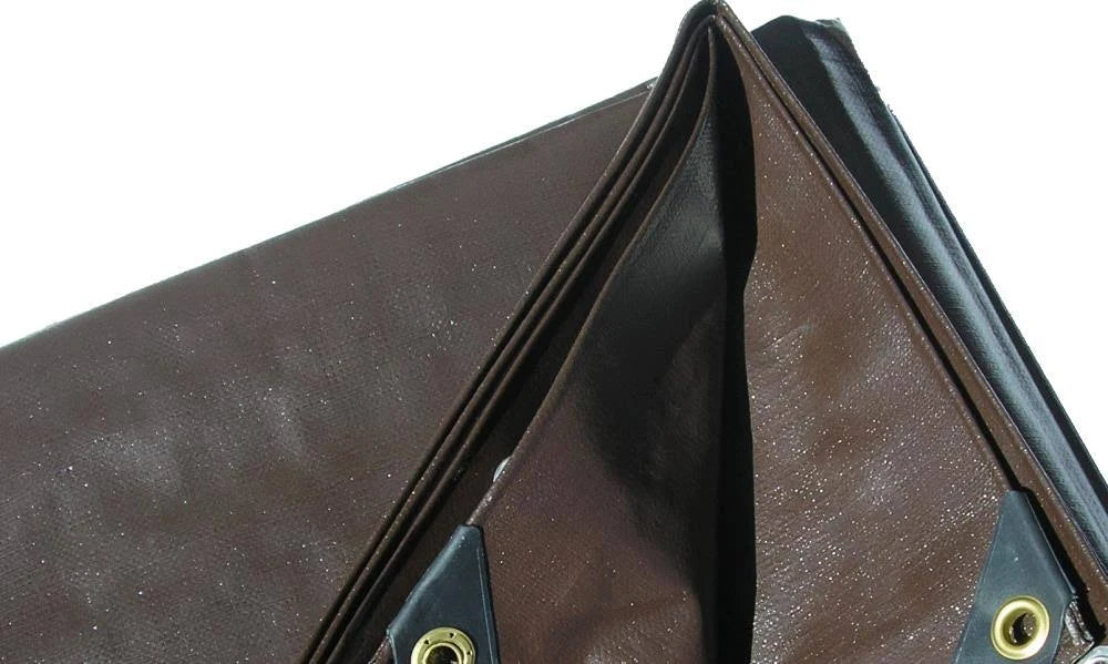 15 ft. x 40 ft. 8 oz. Brown Tarps K230