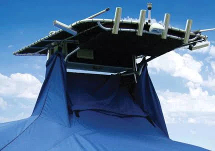 T-Top Boat Covers Without Bow Rail Pacific Blue U3107