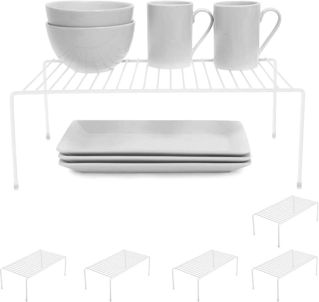 Charcoal Gray Steel Metal Wire Cabinet Storage Shelf Rack, Set of 6, Large H55885