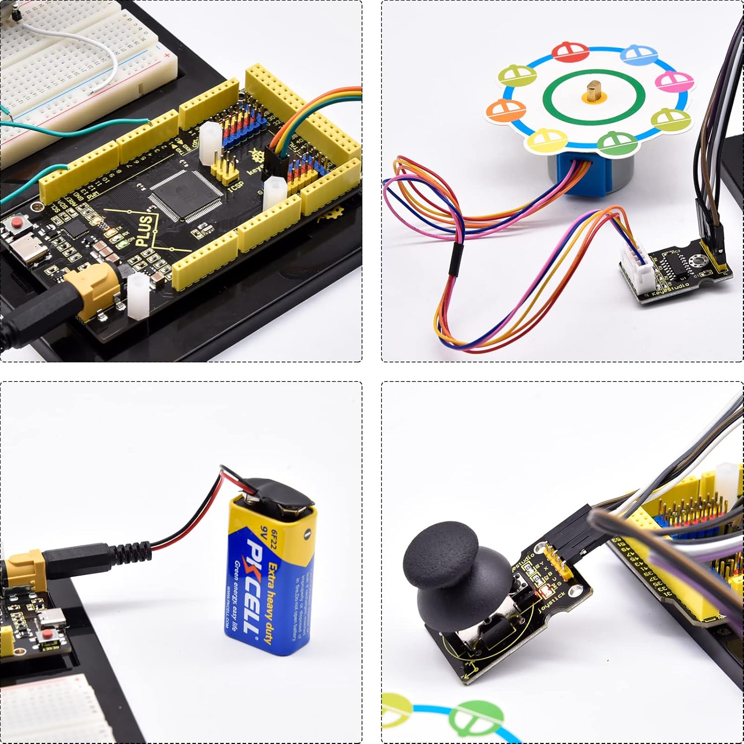 Starter Kit for Arduino MEGA Plus 2560 Board, Electronics Kit, Pack of 2 K223044