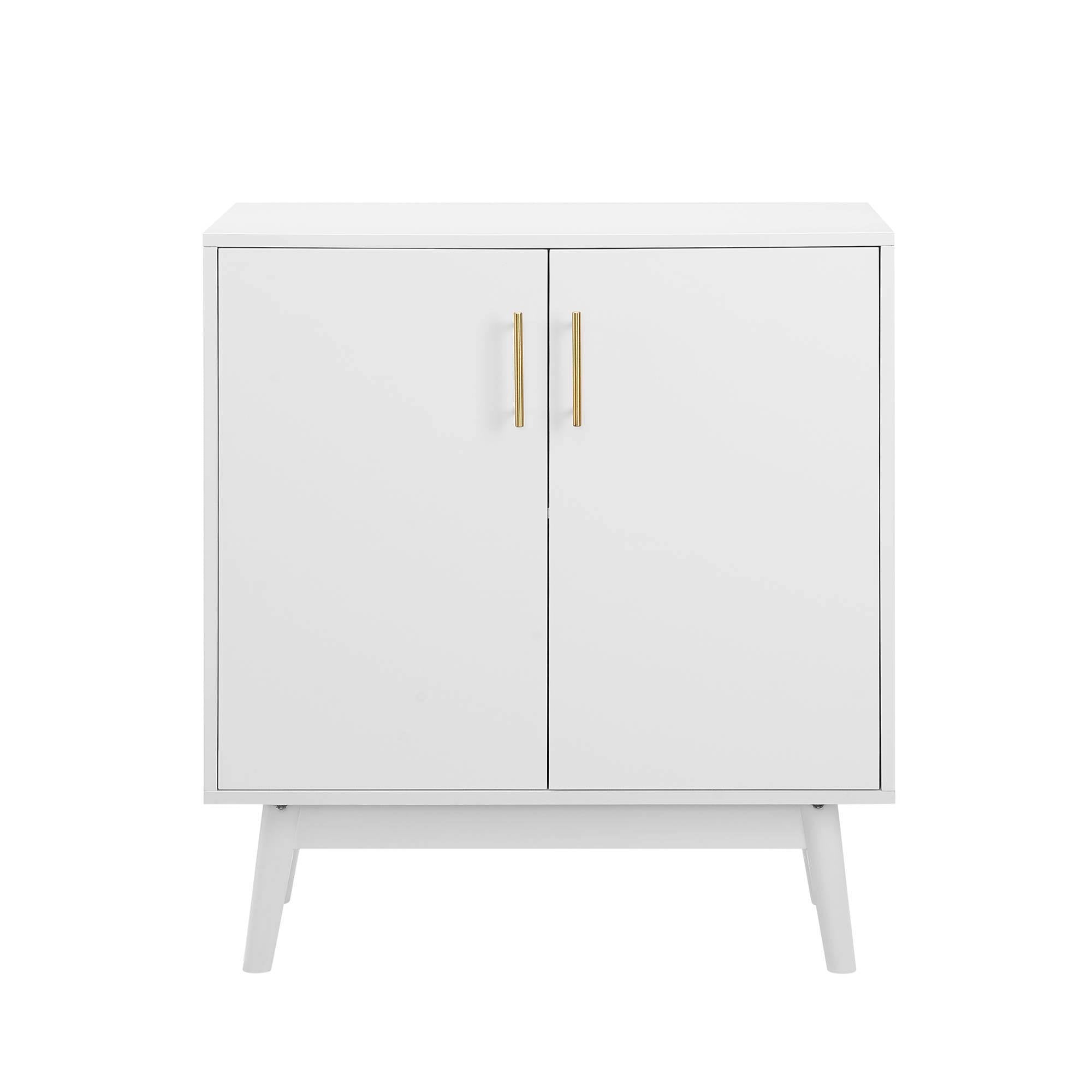 White Mid Century Modern Accent Cabinet M6950