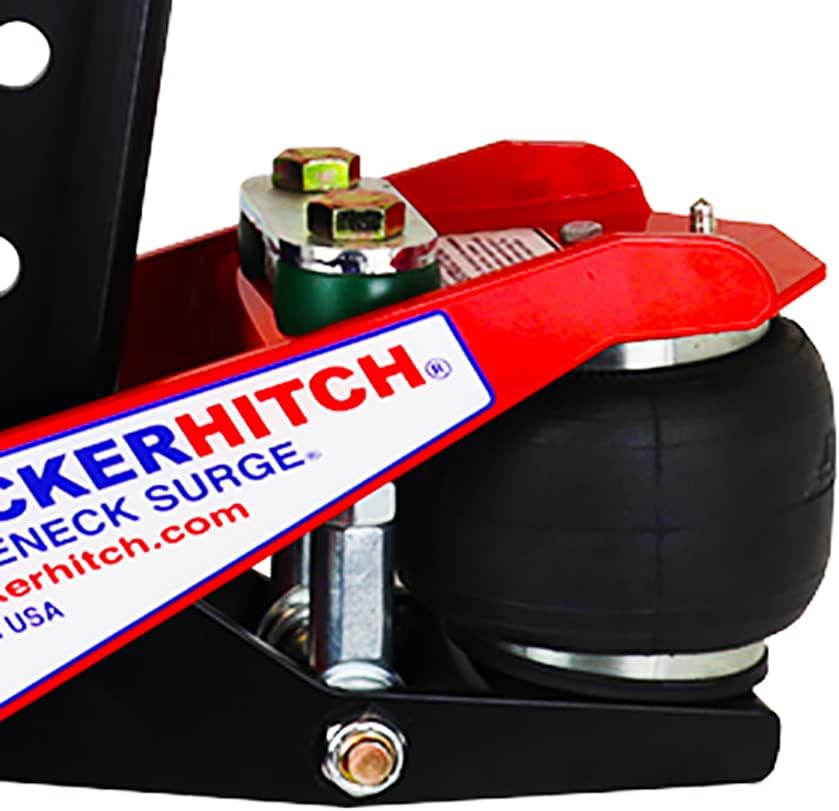 Gooseneck Air Hitch & Coupler, Round 3-15/16" Angled Pin 30K Coupler 9" Offset Z7592