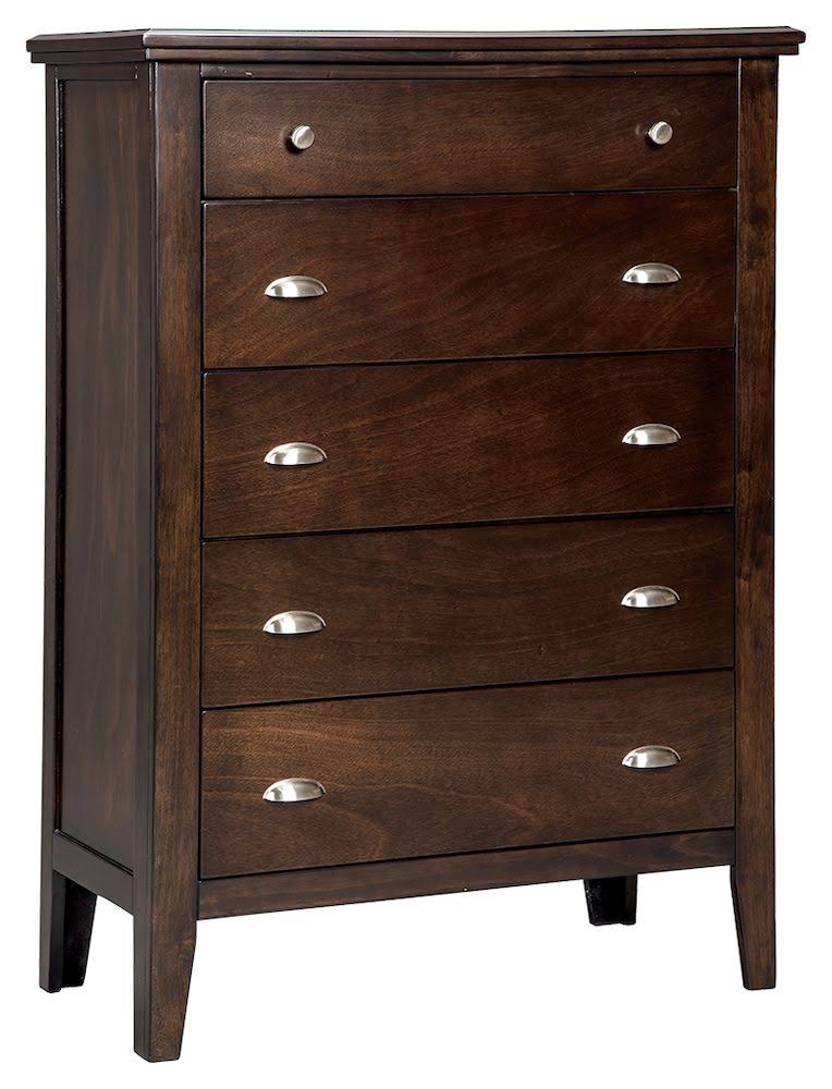 Brown 5 Drawer Chest E9113