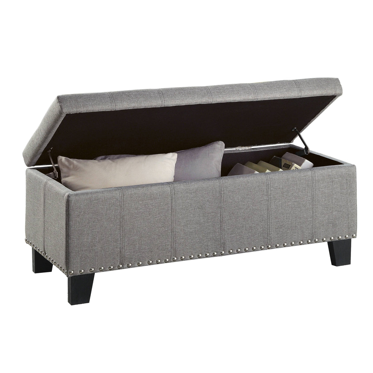 Grey Storage Bench E4916
