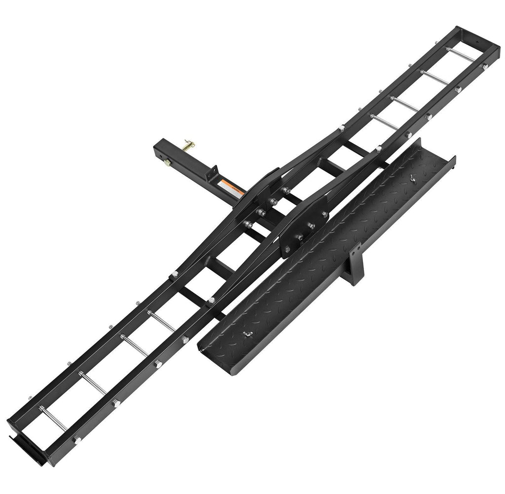 Steel Motorcycle Scooter Dirt Bike Carrier Hitch Mount Rack Ramp Anti Tilt T85572