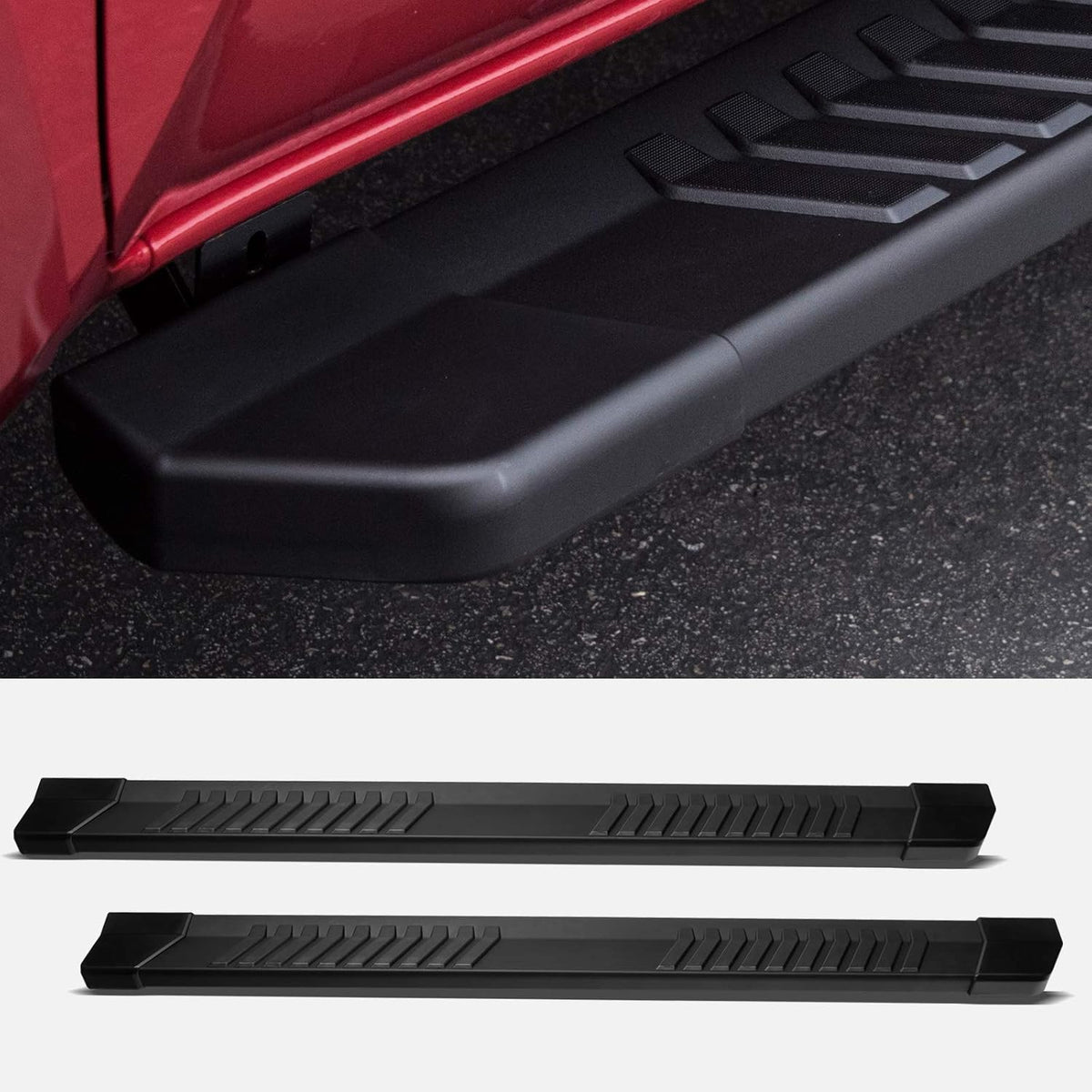 Matte Black Aluminum Running Boards Z175