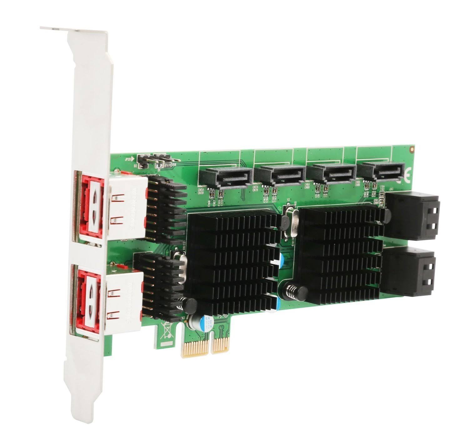 8 Port SATA III and eSATA PCI-E Card I404