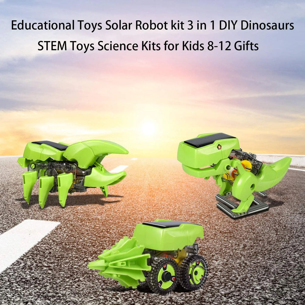 Solar Robot Kit 3-in-1 DIY Dinosaurs Robot Science Kits Toys K933137