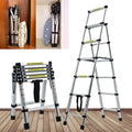 A-Frame Aluminum Telescoping Folding Ladder 330lb Capacity H33333