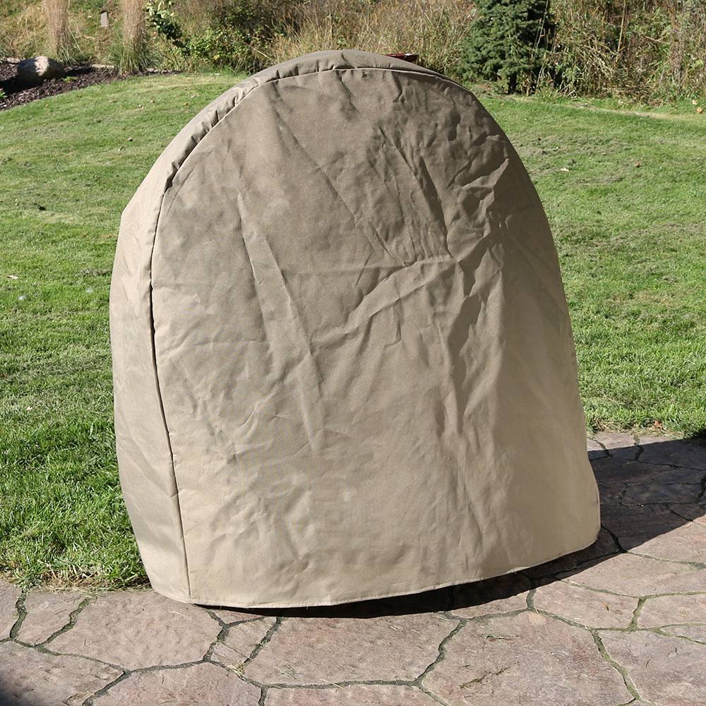 Khaki Steel Firewood Log Hoop with Cover P227