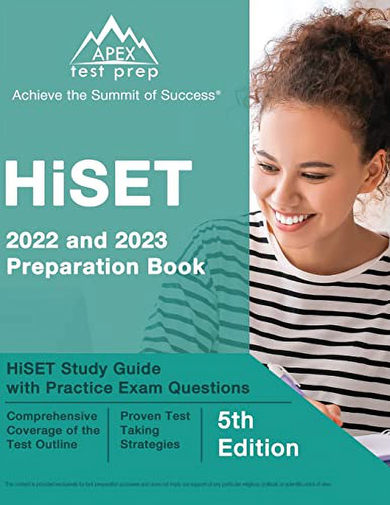 HiSET Preparation Book with Practice Exam Questions, 5th Edition Paperback G217