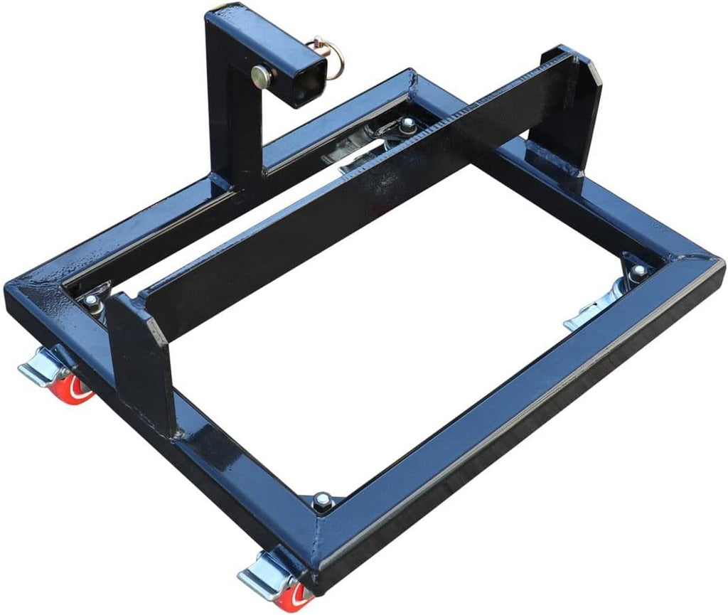 Black Rolling Suitcase Weight Cart with Receiver C11641