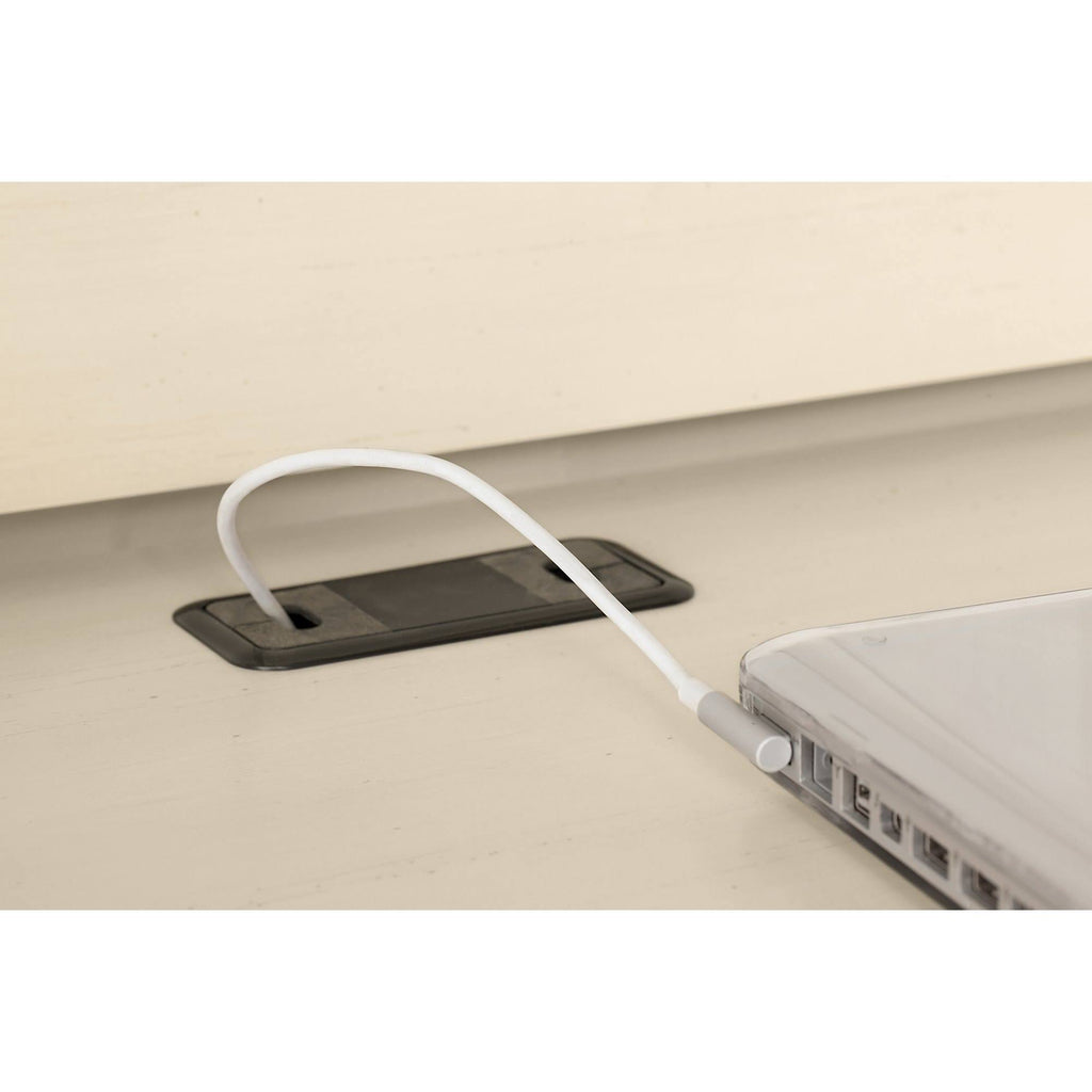 Pure White and Shiplap Gray Small Computer Desk with Hutch G6396