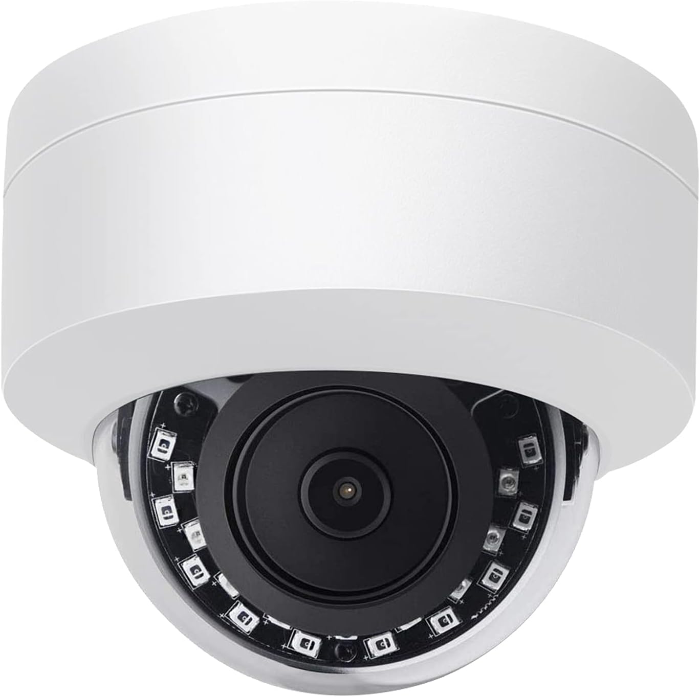 5MP Outdoor IP Dome Security Camera with Audio, 98ft Night Vision, 2.8mm Wide Angle W720785