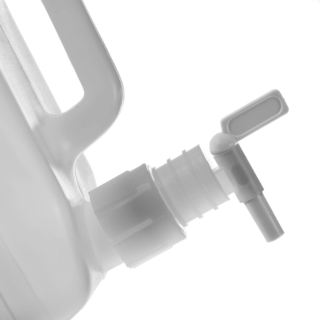 2.5 Gallon Plastic Dispenser Carboy with Spigot, HDPE, Natural, 4 Pack L74136