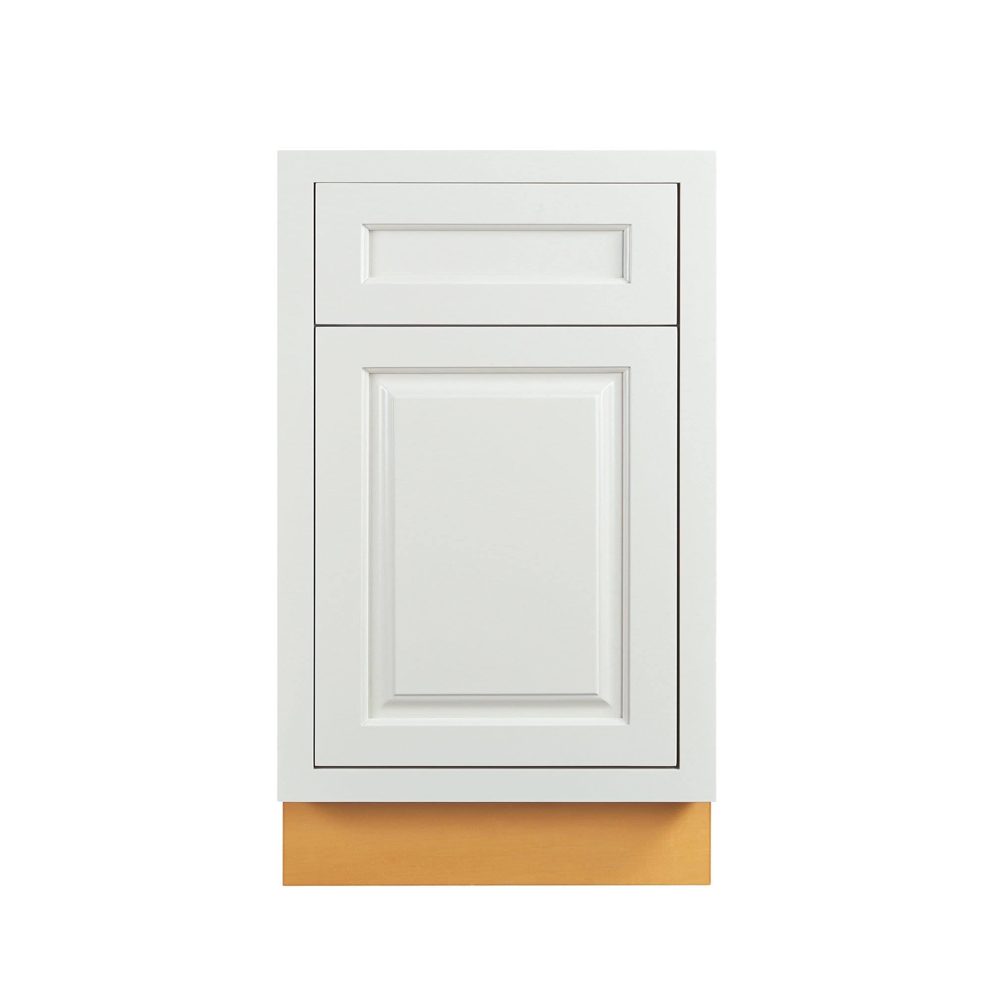 Vintage White Inset Raised Panel Base Cabinet Y822474