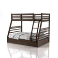 Dark Walnut Solid Wood Bunk Bed Set Q53260