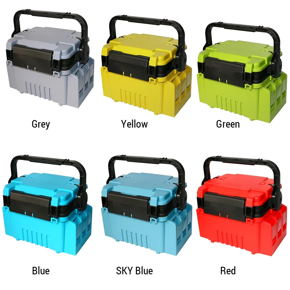 Fishing Tackle Box with Lures and Hooks V576335