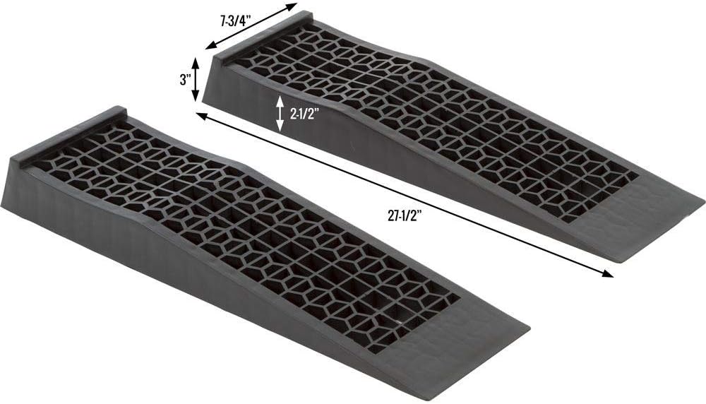 Low Profile Plastic Car Service Ramps 2 Pack J93590