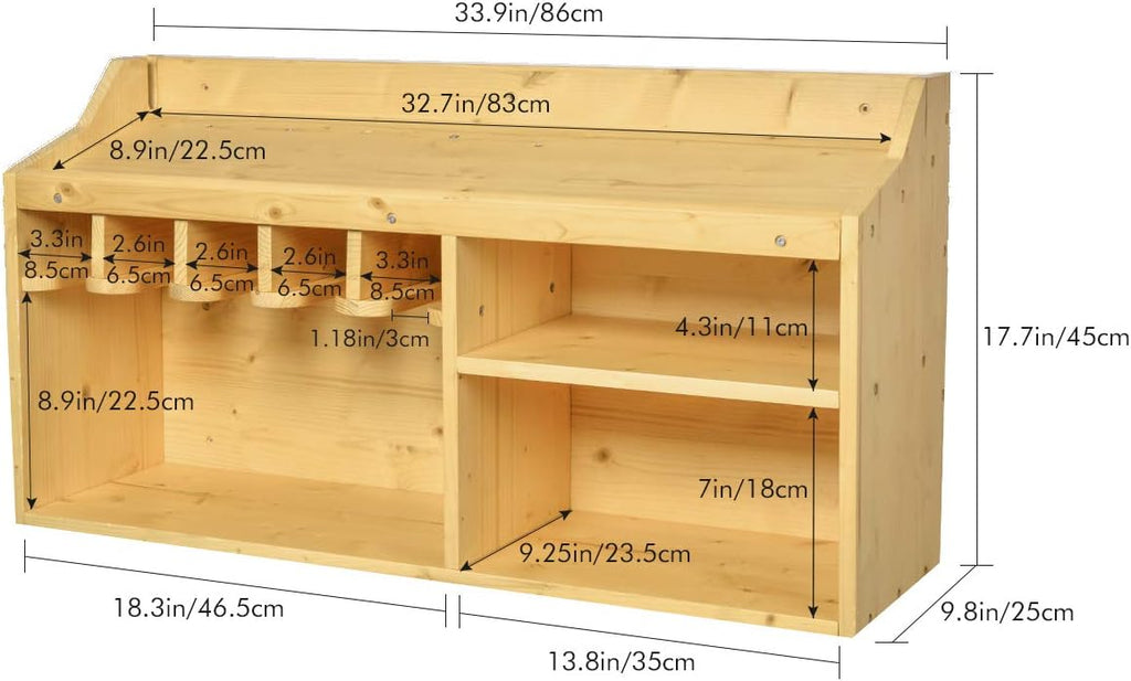 Wall Mount Drill Charging Station with 5 Hanging Slots L431890