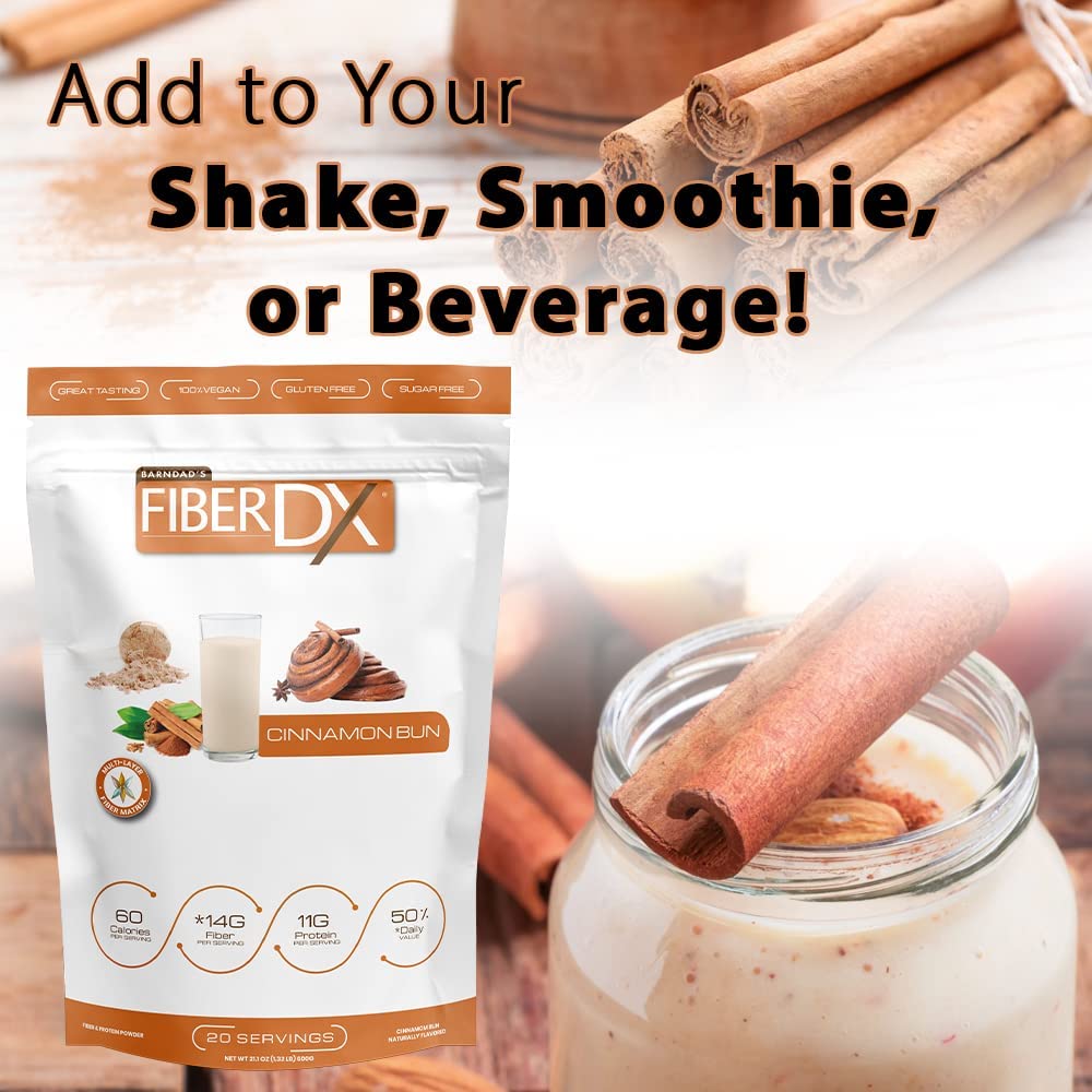 Fiber Supplement, Cinnamon Bun, 600g J3207